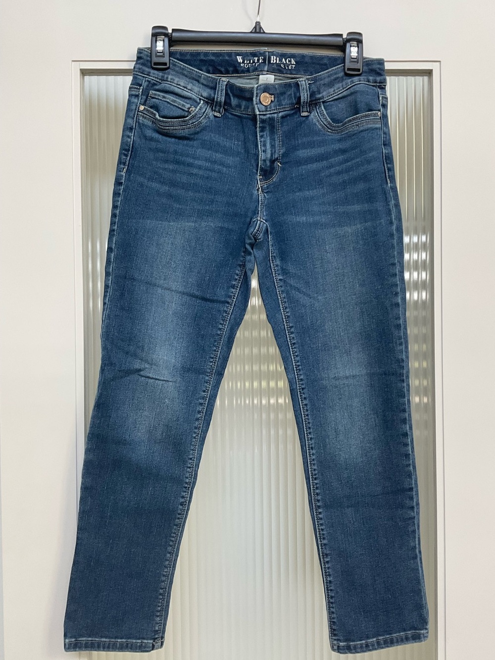 White House Black Market Deep Blue Skinny Jeans